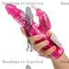 Jack rabbit vibrador rotativo con estimulador de clitoris